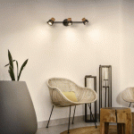 LEDVANCE SPOT POUR PLAFOND LED CORK, GU10, À 3 LAMPES, LONG, NOIR