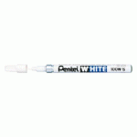MARQUEUR PERMANENT PENTEL WHITE 100W S PEINTURE POINTE CONIQUE 2 MM BLANC