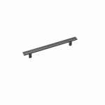 POIGNÉE DE MEUBLE ZAMAK REGOLA - ENTRAXE 160 MM - FINITION NOIR MAT METAKOR