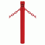 POTELET PROVINCE Ø114 MM CHAINES 2 ANNEAUX CITY ROUGE 3020 - PROCITY
