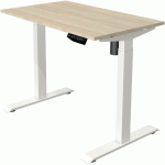 BUREAU RÉGLABLE MOVE 1 - BLANC - 100X60 CM - ÉRABLE - KERKMANN