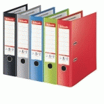 CLASSEUR A LEVIER ESSELTE PLUS - POLYPROPYLENE - FORMAT MAXI A4+ - DOS 8 CM - COLORIS ASSORTIS - LOT DE 10