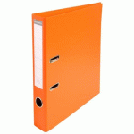 LOT DE 10 - CLASSEUR À LEVIER PVC A4 DOS DE 50MM. - ORANGE
