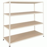 RAYONNAGE MANUTAN RAPID 2 1830X1220X380 GRIS - 4 NIVEAUX