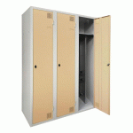 ARMOIRE SÉCHANTE IS 3 COLONNES À MORAILLON IVOIRE - MANUTAN COLLECTIVITÉS