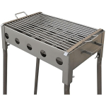 VISIODIRECT - BARBECUE RECTANGULAIRE EN ACIER INOXYDABLE COLORIS GRIS - 51 X 33 X 60 CM