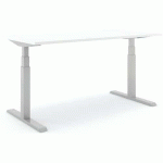 BUREAU RÉGLABLE STEELFORCE PRO 470 SLS 200CM - ARGENT BLANC - ACTIFORCE