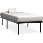 BASE DE BASE EN MÉTAL NOIR LIT CLASSIQUE LIT DIVERSES DIMENSIONS TAILLE : 90X200 CM