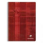 CLAIREFONTAINE CAHIER RELIURE SPIRALE 21X29,7 CM 180 PAGES GRANDS CARREAUX PAPIER 90G