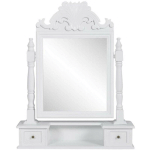 COIFFEUSE AVEC MIROIR PIVOTANT RECTANGULAIRE MDF