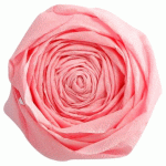 LOT DE 2 - PAPIER CRÉPON, PAQUET DE 10 FEUILLES PLIÉES 60% AU FORMAT 2,50X0,50M - ROSE PÂLE
