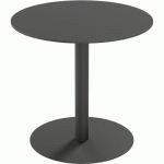 TABLE D'EXTÉRIEUR CROSS RONDE Ø80CM H75CM - PLATEAU NOIR - PAPERFLOW