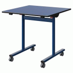 TABLE MALIBU RAB 80X80 T6 DL ST ANTIB BLEU U525/NO BLEU 5005 - MANUTAN EXPERT