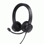TRUST AYDA CASQUE AVEC FIL ARCEAU APPELS/MUSIQUE USB TYPE-A NOIR
