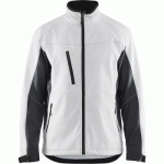 VESTE SOFTSHELL BLANC/GRIS FONCÉ TAILLE S - BLAKLADER