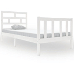 VIDAXL - CADRE DE LIT BLANC BOIS DE PIN MASSIF 90X200 CM