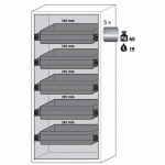 ARMOIRE SÉCURITÉ S-PHOENIX-90 S90.196.090.FWAS BLANC - ASECOS