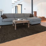 JADOREL - 60X110 - TAPIS SHAGGY SHAGGY FLU MARRON 60X110 OEKO TEX® EN POLYPROPYLÈNE DOUX ET SOYEUX - MARRON