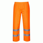 LOT DE 2 - PORTWEST H441 PANTALON DE PLUIE HI-VIS ORANGE - TAILLE XXL - STANDARD