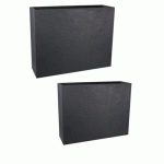 LOT MURETS LOFT VOLCANIA GRIS ANTHRACITE 46L ET 63L EDA PLASTIQUES