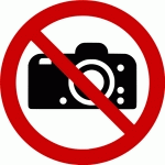 PICTOGRAMME D'INTERDICTION ISO EN 7010 - INTERDICTION DE PHOTOGRAPHIER - P029  - PVC - 200