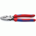 PINCE UNIVERSELLE LINESMAN'S 240MM - POUR SERTISSAGE - ANTICHUTE - KNIPEX