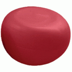 POUF GALET DE PAUL Ø 70 CM ROUGE RAL 3031 - QUI EST PAUL