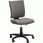 SIÈGE DE BUREAU BAS OPTIMA - REVÊTEMENT ÉCOCUIR - GRIS - QUADRIFOGLIO