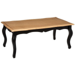PEGANE - TABLE BASSE SIMPLE EN BOIS COLORIS NATUREL - LONGUEUR 110 X PROFONDEUR 60 X HAUTEUR 45 CM