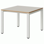 TABLE MALIBU 80X80 T3 SOUDÉ STR ALAI BLC SE W911/BLC 9016