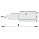 UNIOR - 602376 - POINT PLAT (PACK 3 VOUS) 1.0X5.5 MM SÉRIE 6460C6.3