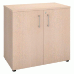 ARMOIRE HAUTEUR BUREAU ECLA H 75 X L 80 CM DÉCOR CHÊNE CLAIR