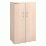 ARMOIRE MI-HAUTEUR BOIS ECLA H 136 X L 80 CM DÉCOR CHÊNE CLAIR