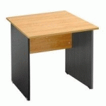 BUREAU DROIT L 80 CM, DÉCOR AULNE, PIÉTEMENT PLEIN NOIR - MONTRÉAL 2