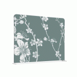CLOISON EN TISSU 200-150 DOUBLE FLEURS DE CERISIER JAPONAIS ABSTRAITES VERTES