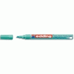 MARQUEUR PEINTURE A L'HUILE EDDING - POINTE MOYENNE 1-2 MM - LAQUEE VERT METALLISE