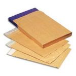 POCHETTES KRAFT ARMEE LA COURONNE -AUTO-ADHESIF - 130 GR - FORMAT 260 X 330 24 - A SOUFFLET DE 30 - BOITE DE 125