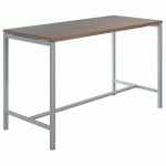 TABLE HAUTE CREO STRUCTURE ALUMINIUM PLATEAU NOYER L 180 - QUADRIFOGLIO
