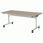 TABLE MALIBU RAB. 160X80 T4 DL STRA ABS CHÊNE 1146/BLC 9016