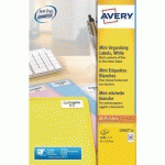 1200 ÉTIQUETTES AVERY BLANCHES LASER 22X127 MM