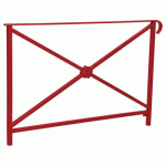 BARRIÈRE HÉRITAGE ROSACE 1.50 M SIMPLE CROSSE - ROUGE 3004 - PROCITY