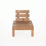 FAUTEUIL LOUNGE ARIS 1 PLACE EN IROKO