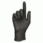 GANTS JETABLES NITRILE NON POUDRÉ NOIR TAILLE S - BOÎTE DE 100 GANTS