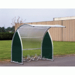 PACK ECO : ABRI DEUX ROUES MODULAIRE ÉLÉMENT SUIVANT + RÂTELIER DOUBLE VAGUE - MANUTAN COLLECTIVITÉS