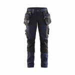 PANTALON DE TRAVAIL ARTISAN STRETCH 4D MARINE FONCÉ ET NOIR TAILLE C48 - BLAKLADER