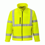 PORTWEST S424 VESTE SOFTSHELL CLASSIC HI-VIS (3 COUCHES) JAUNE - TAILLE S