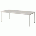 TABLE MALIBU 180X80 T3 4P STRA ABS BLC SE W911/BLC 9016