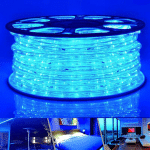 VINGO - TUBE LUMINEUX EXTÉRIEUR LED GUIRLANDE LUMINEUSE DÉCORATION ET ADAPTEUR D'ALIMENTATION BLEU-20M - BLEU