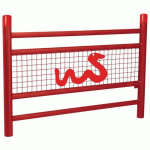 BARRIÈRE LINEA SPÉCIALE ECOLE 1.57M SERPENT GALVA ROUGE 3004 - PROCITY