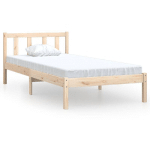 CADRE DE LIT BOIS DE PIN MASSIF 90X190 CM SIMPLE